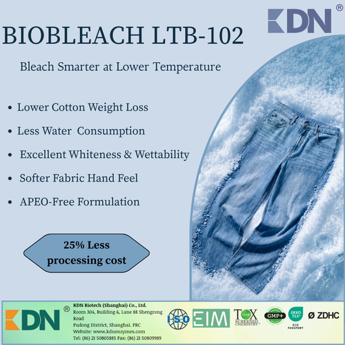 Biobleach LTB-102: blanchiment efficace à basse température pour le coton